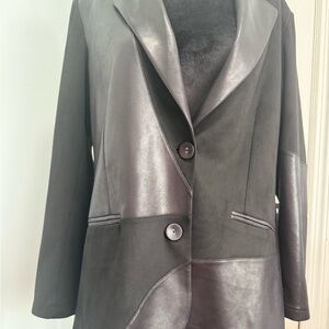 Angel Women's Two-Tone Blazer in Black and Silver